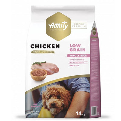 Amity Low Grain Pollo Perro Adulto