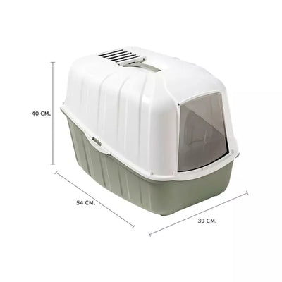 Arenero Komoda Cerrado Verde Con Filtro Y Pala