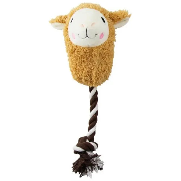 Pawise Peluche Alpaca Doll Con Cuerda Perros