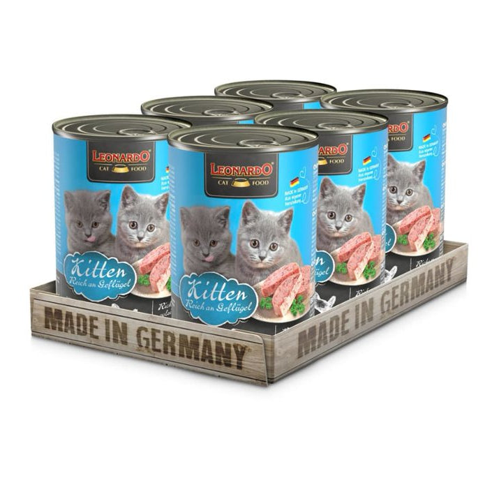 Pack 6un Leonardo Quality Selection Kitten Lata Gatos