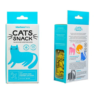 Cats Snaks Galletas Salmón y Hierba Gatera Gatos