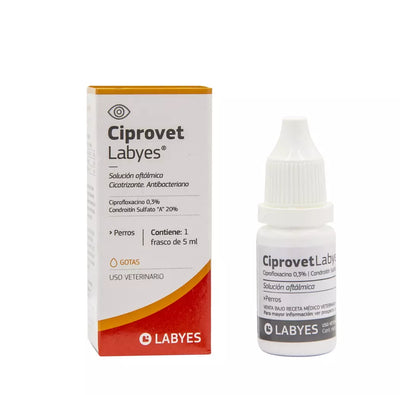 Ciprovet Solución Oftálmica Gotas Perros y Gatos 5ml