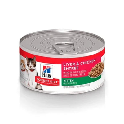 Hill's Science Diet Gatitos Higado y Pollo Entrée Lata 156g