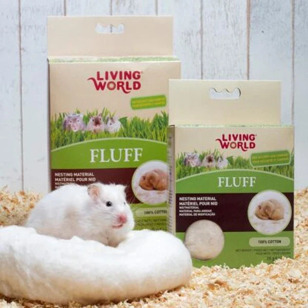 Living World Fluff Material Para Anidar Exóticos 60g