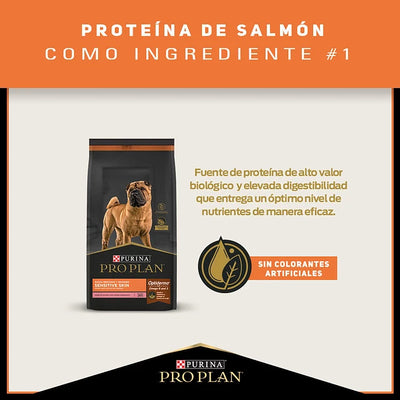 Pro Plan Sensitive Skin Salmón Perro Adulto Raza Mediana Grande 3K