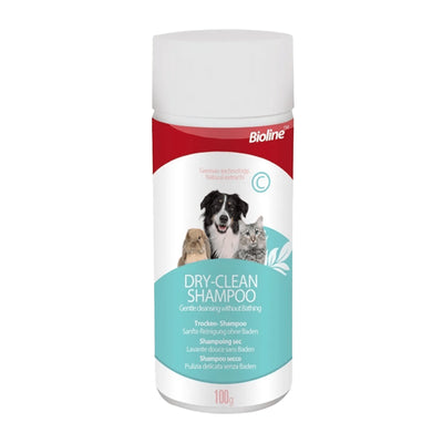 Bioline Shampoo Talco Seco Perros Gatos 100g