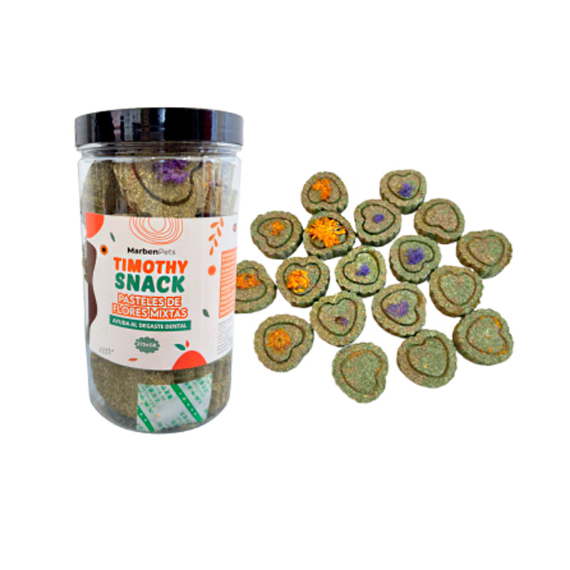 Marben Snack Timothy Pasteles de Flores Mixtas 275g