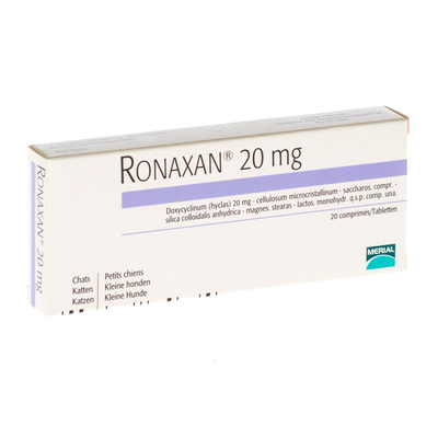 Ronaxan 20mg 20 comprimidos Perro y Gato