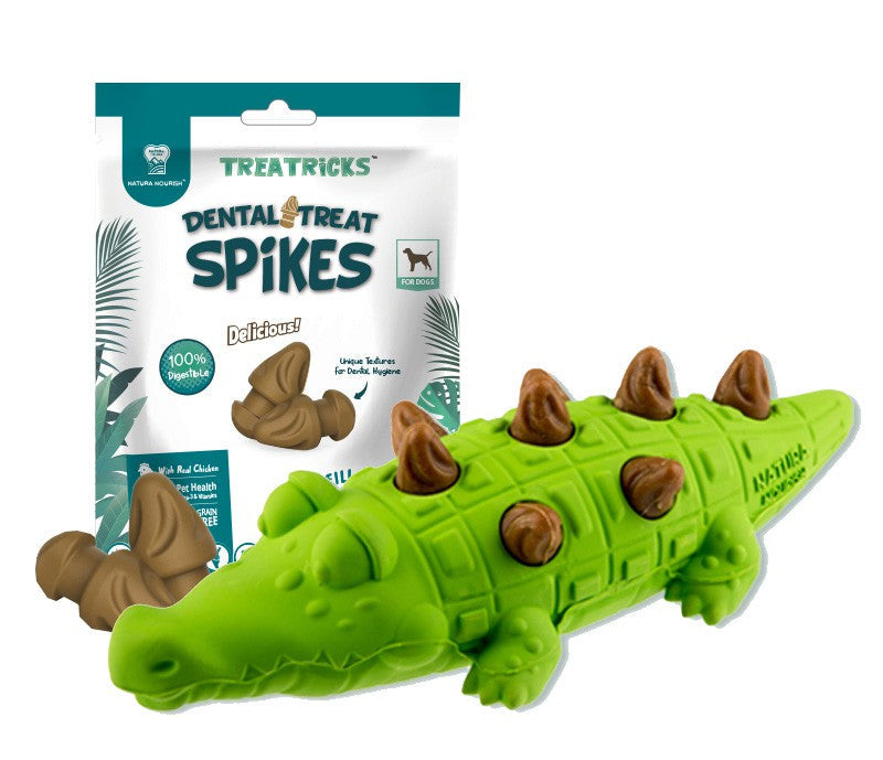 Juguete Treatricks Cocodrilo Dental Snack Perros