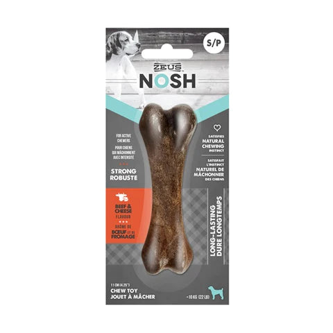 Zeus NOSH Hueso Sabor Carne/Queso Perros