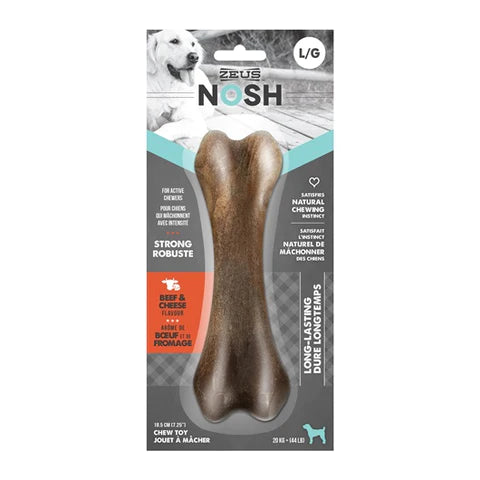 Zeus NOSH Hueso Sabor Carne/Queso Perros