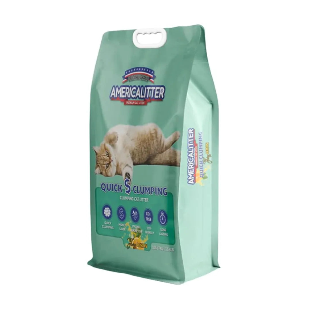 AmericaLitter Arena Sanitaria Quick Clumping Limón 7K