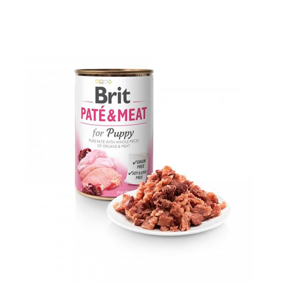 Brit care Pate & Meat Lata Chicken & Turkey for Puppy Perros 400g