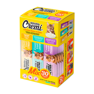 Naturalistic Cremi Gatos Creamy Treats Variedad de Pollo BOX 30un