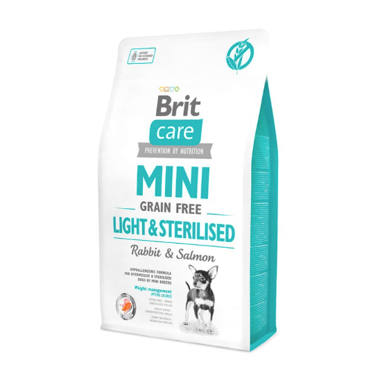 Brit care Perro Mini Adult GF Light & Sterilised 2K