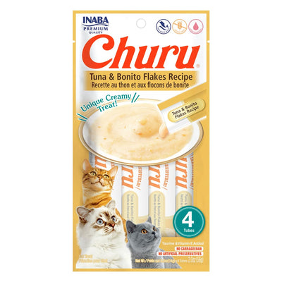 Inaba Churu Gatos Atún con Hojuelas de Bonito Ahumado