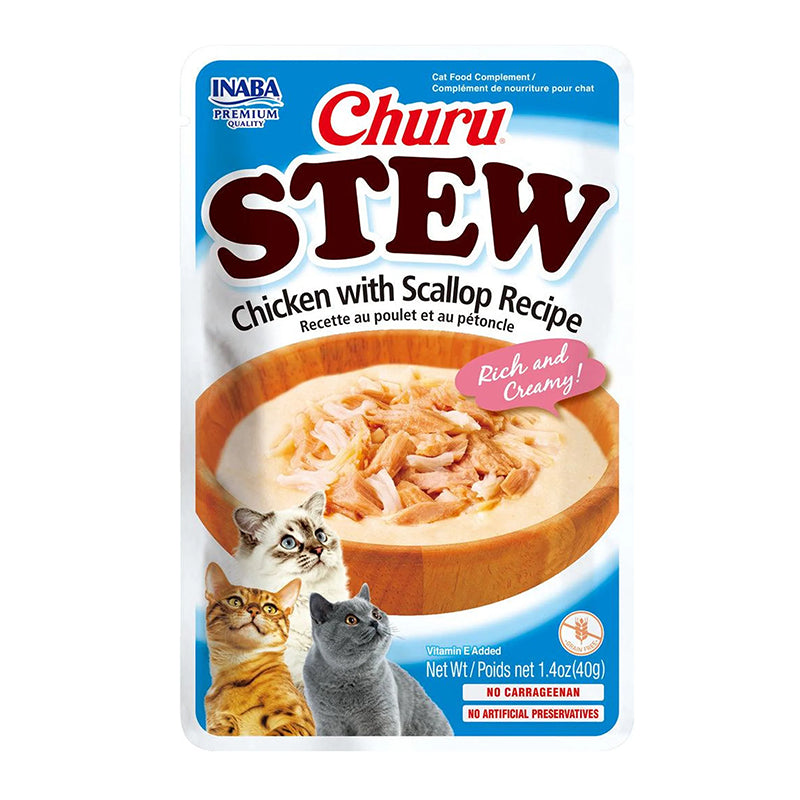 Churu Gato Stew Pollo con Ostión 40g
