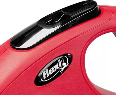 Flexi New Classic Cordon Correa Retractil Perros M Rojo 5m