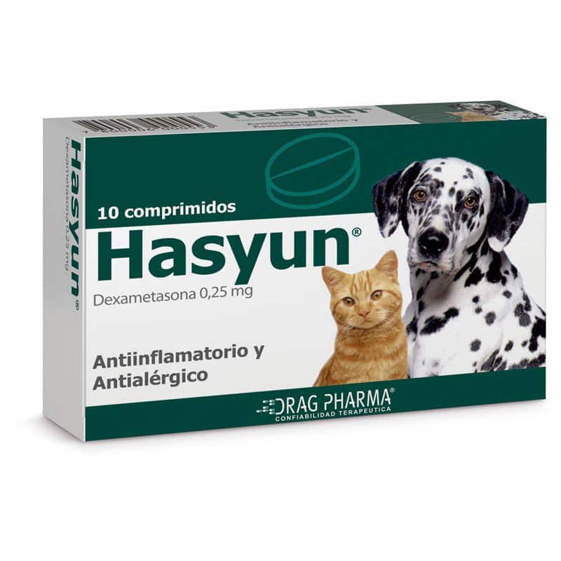 Drag Pharma Hasyun 0,25mg 10comp Perros y Gatos