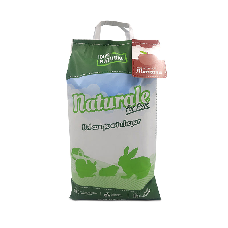 Natural For Pets Heno de Ballica con trozos de Manzana 600gr