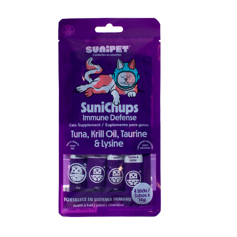 SuniChups Immune Defense 4 Sticks 14g Gatos