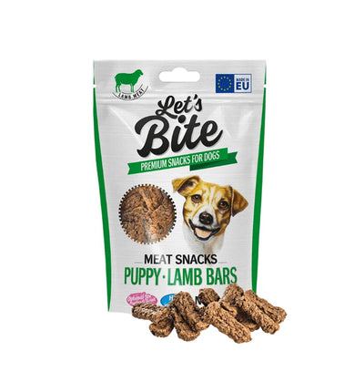 Brit care Lets Bite Meat Snacks Puppy Lamb Bars 80g