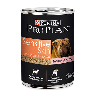 Pro Plan Lata Perros Sensitive Skin And Stomach Salmon y Arroz 368g