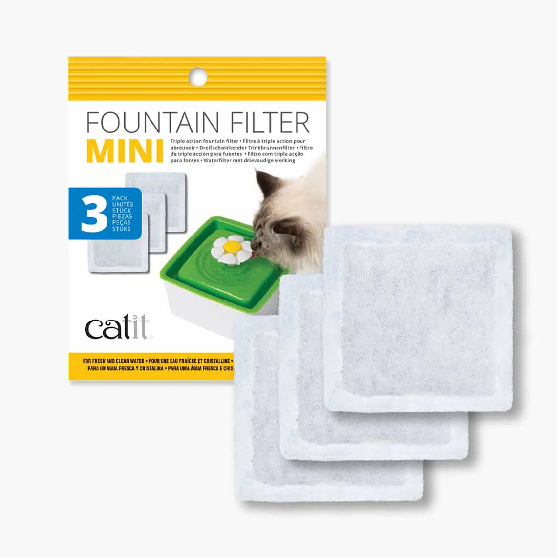 CatIt Filtro Fuente Bebedera Mini Flor 3u