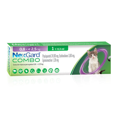 Nexgard Combo Pipeta Gato 0.8-2.5K de 0.3ml