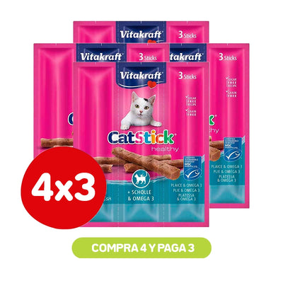 Pack 4×3 Vitakraft Cat Stick Salmon 18gr
