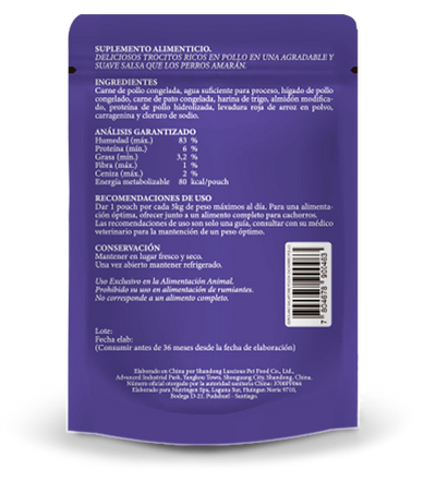 Gerolamo Salvatore Perro Pouch Cachorro Pollo 100g