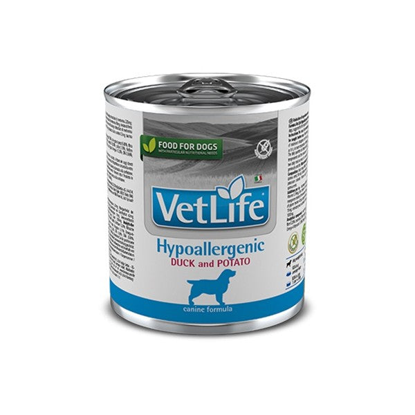 Vet Life Lata Perro Hipoalergenico Duck y Potato 300g