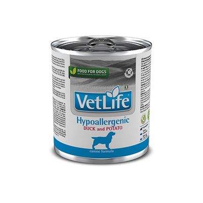 Vet Life Lata Perro Hipoalergenico Duck y Potato 300g