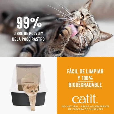 Catit Go Natural Arena Biodegradable Aglomerante Vainilla 5.6K