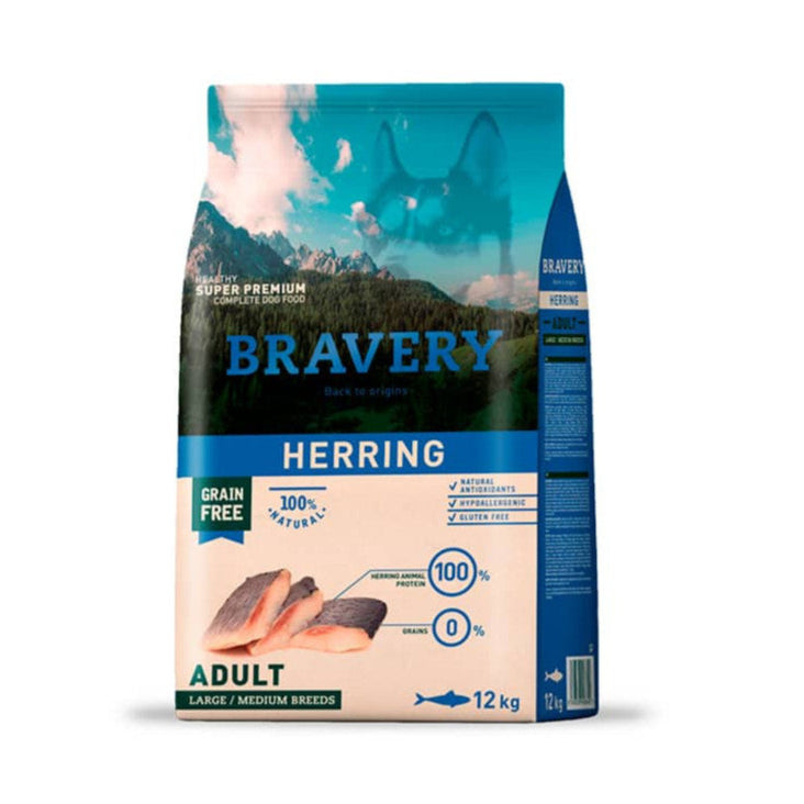 Bravery Herring Perros Adultos Medianos y Grandes 4K