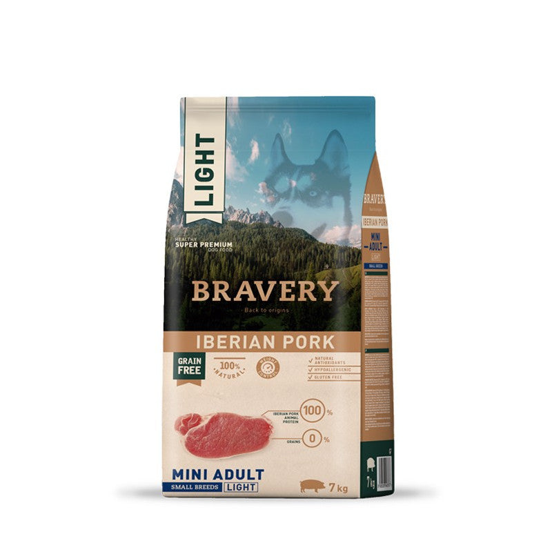 Bravery Iberian Pork Light Perros Adultos Pequeños y Mini