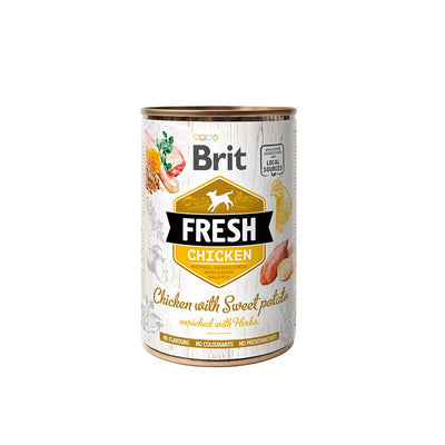 Brit care Fresh Lata Chicken y Sweet Potato Perros 400g