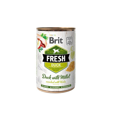 Brit care Fresh Lata Duck y Millet Perros 400g