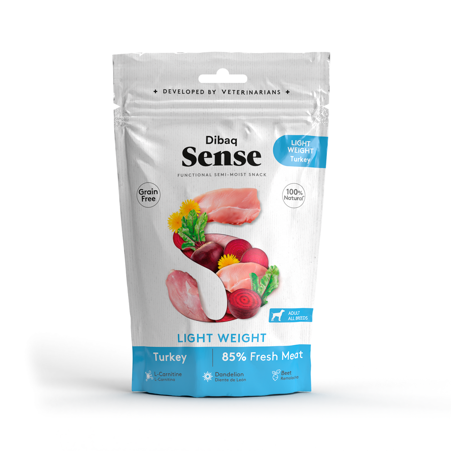 Sense Snack Perro Light Weight Sabor Pavo 100g