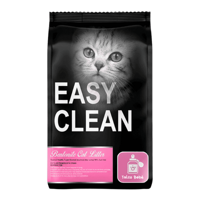 Easy Clean Arena Sanitaria Talco de Bebé Gatos 20K