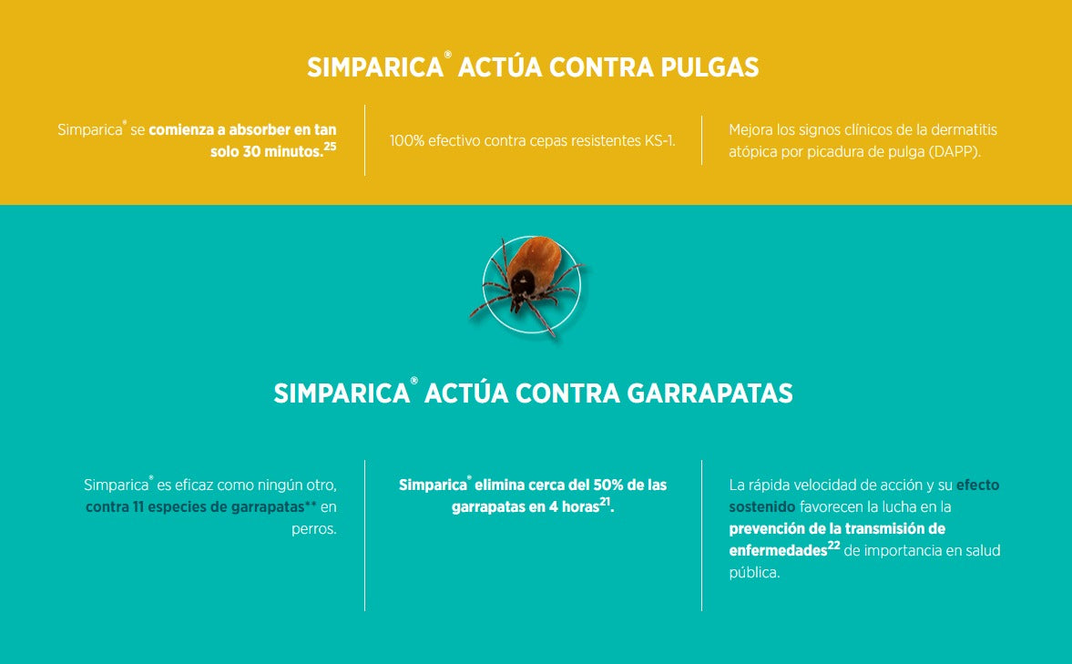 Simparica Zoetis Perros 10mg 2,5K - 5K