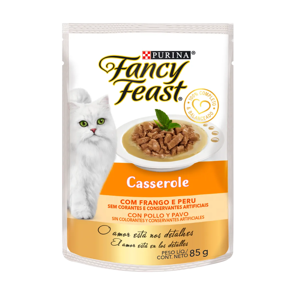 Fancy Feast Casserole con Pollo y Pavo Gatos 85g