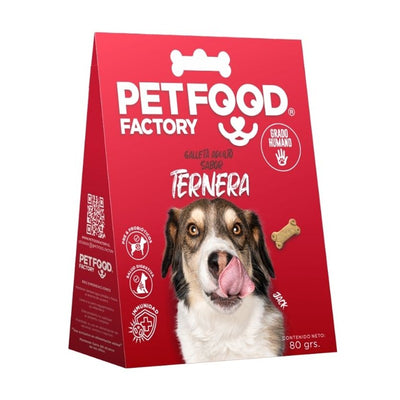 Petfood Galleta Hueso Perro Adulto Sabor Ternera 80g