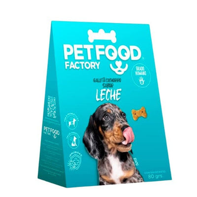 Petfood Galleta Huesito Cachorro Sabor Leche 80g