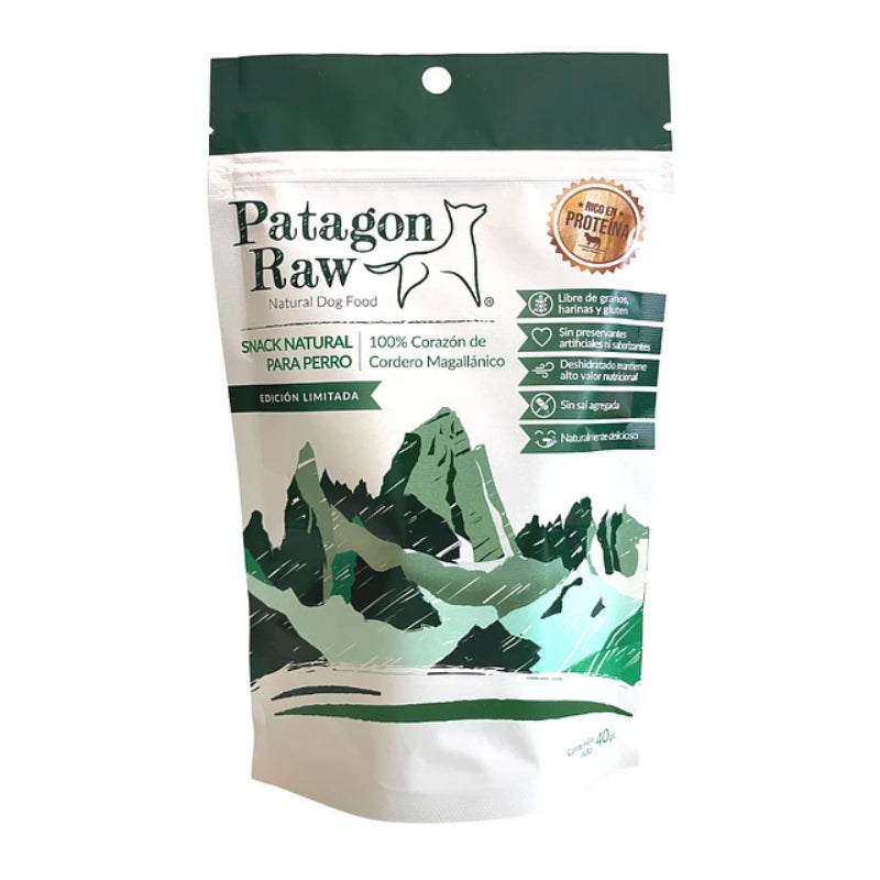 Patagon Raw Corazón de Cordero Perros 40g