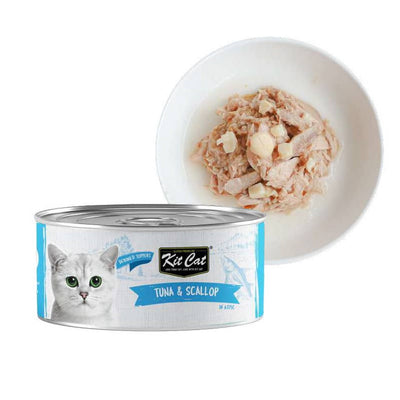 Kitcat Lata Gato Deboned Tuna & Scallop 80g