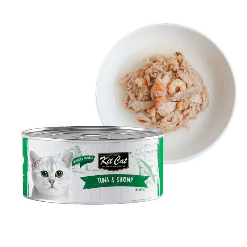 Kit Cat Lata Gato Deboned Tuna & Shrimp 80g