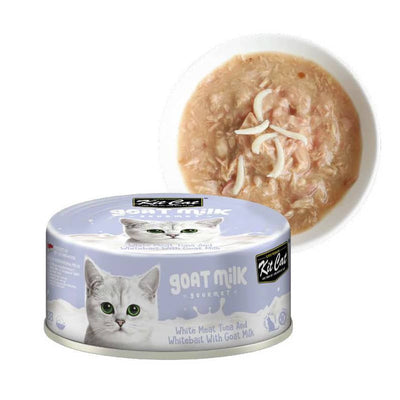 Kitcat Lata Gato Goat Milk Gourmet Tuna Flakes & Whitebait 70g