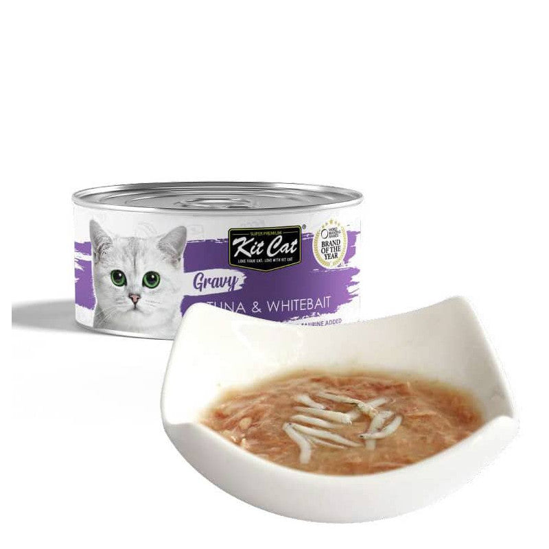 Kit Cat Lata Gato Gravy Tuna & Whitebait 70g