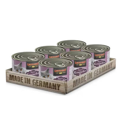 Pack 6un Leonardo Quality Selection Conejo Lata Gatos 200g